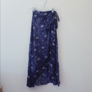 Boho midi wrap skirt